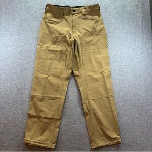 Duluth Trading Armachillo Standard Fit Chino Pants Mens Size 34X30 Khaki Hiking